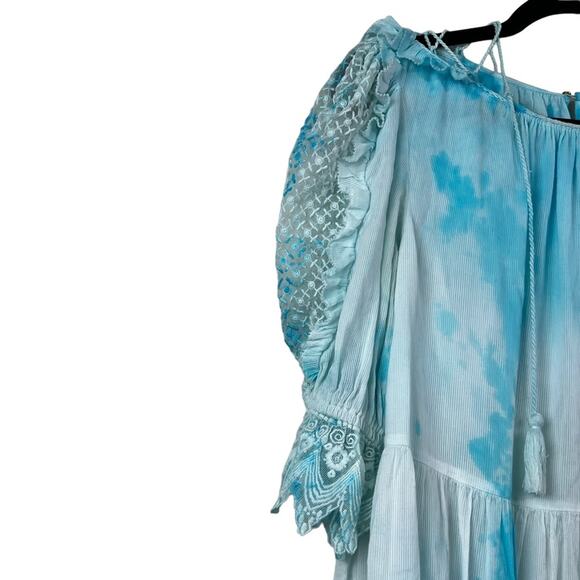 Ulla Johnson Cloud Blue & White Mini Dress Size 4 - Picture 3 of 6